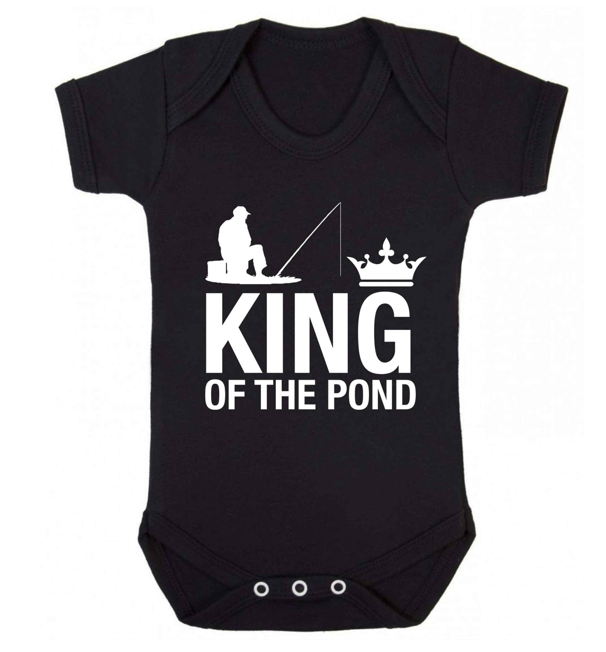King of the pond Baby Vest black 18-24 months