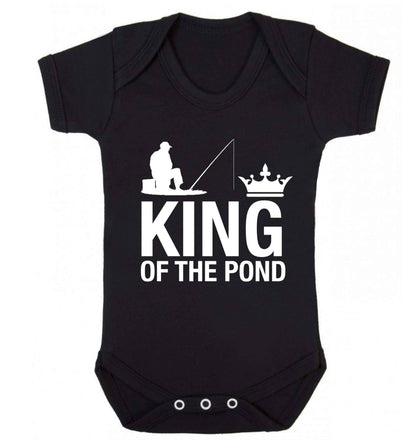 King of the pond Baby Vest black 18-24 months