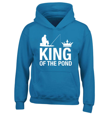 King of the pond children's blue hoodie 12-13 Years
