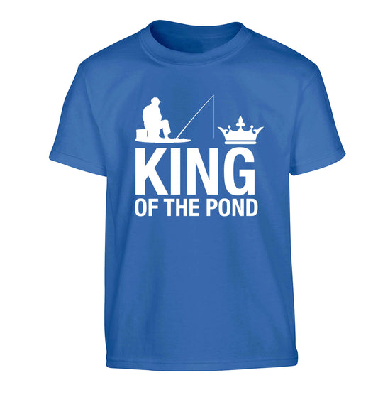 King of the pond Children's blue Tshirt 12-13 Years