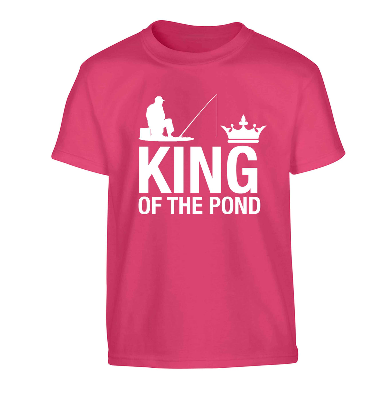 King of the pond Children's pink Tshirt 12-13 Years