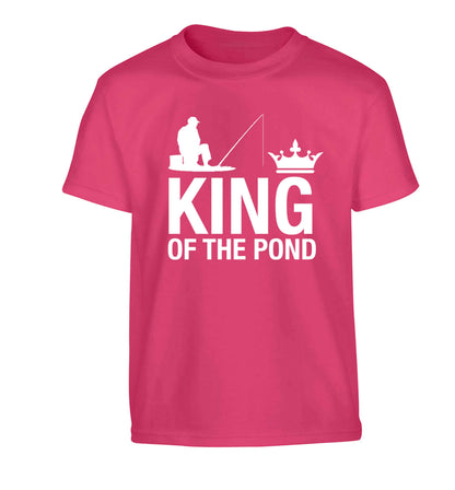King of the pond Children's pink Tshirt 12-13 Years