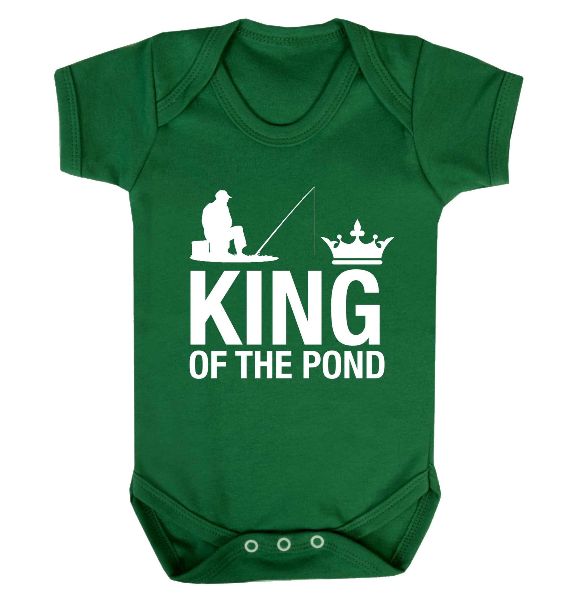 King of the pond Baby Vest green 18-24 months