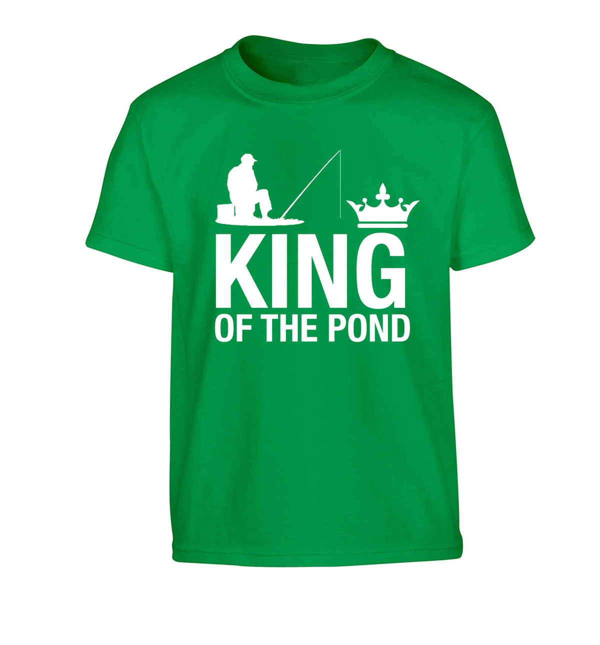 King of the pond Children's green Tshirt 12-13 Years