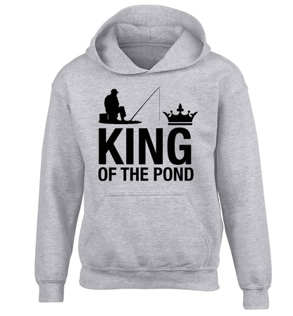 King of the pond children's grey hoodie 12-13 Years