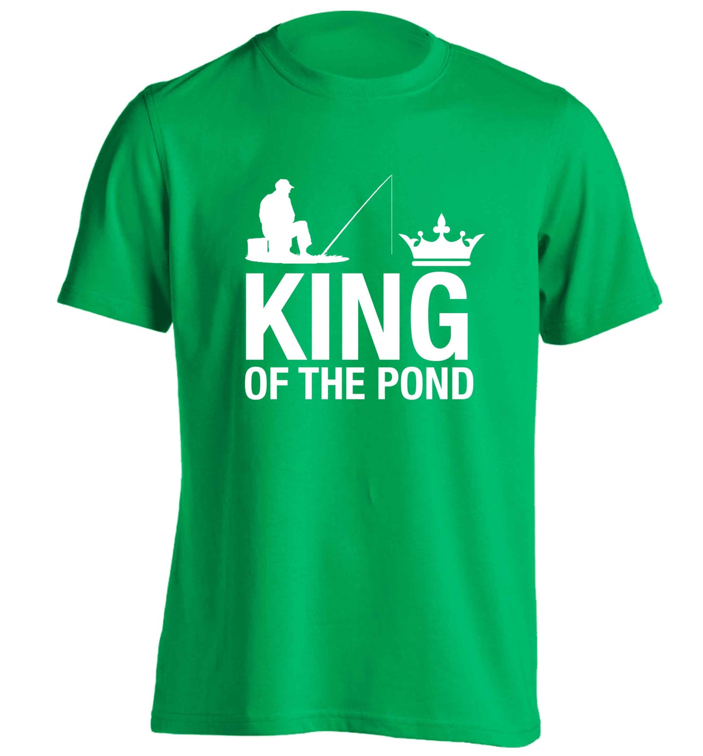 King of the pond adults unisex green Tshirt 2XL