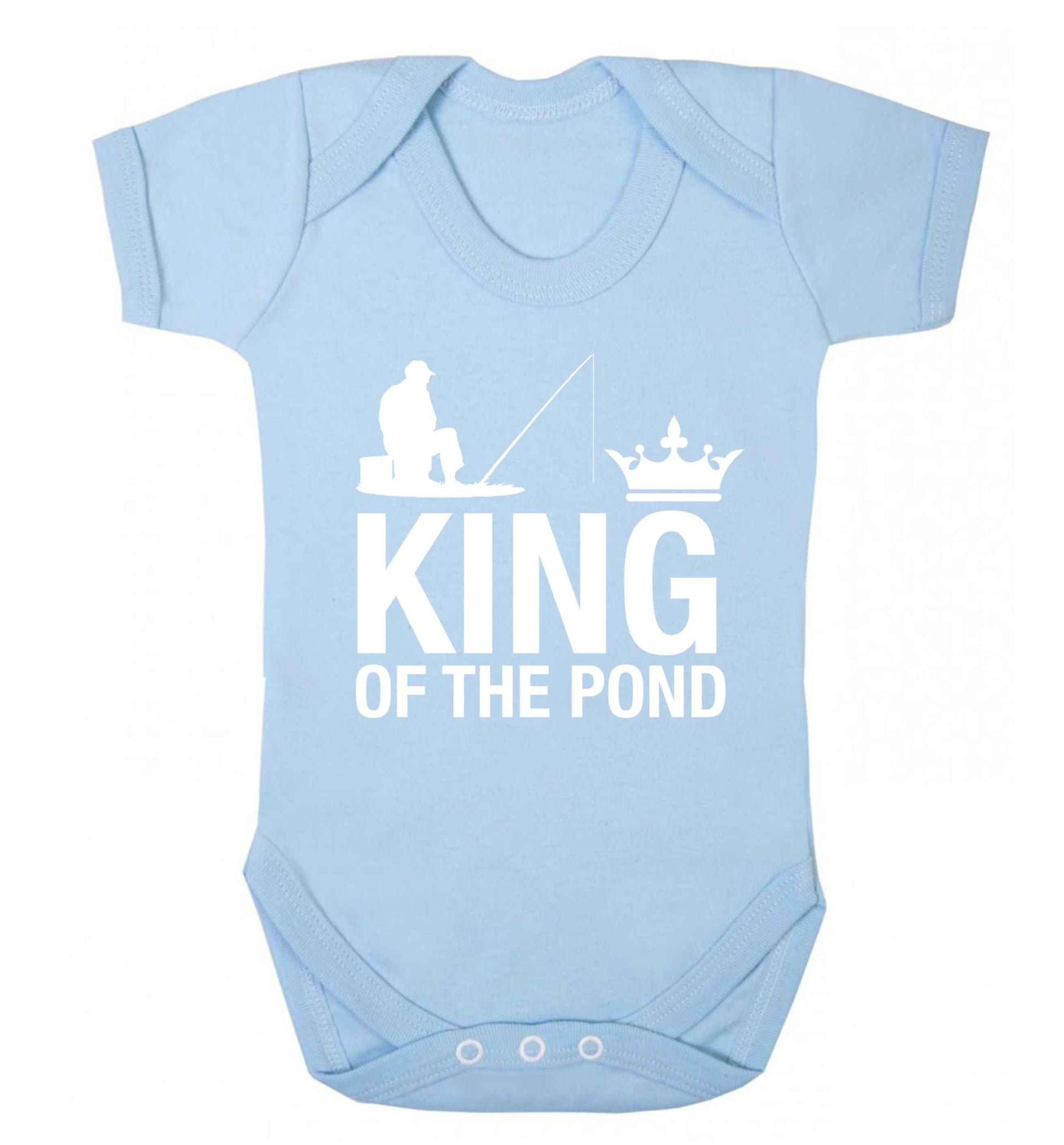 King of the pond Baby Vest pale blue 18-24 months