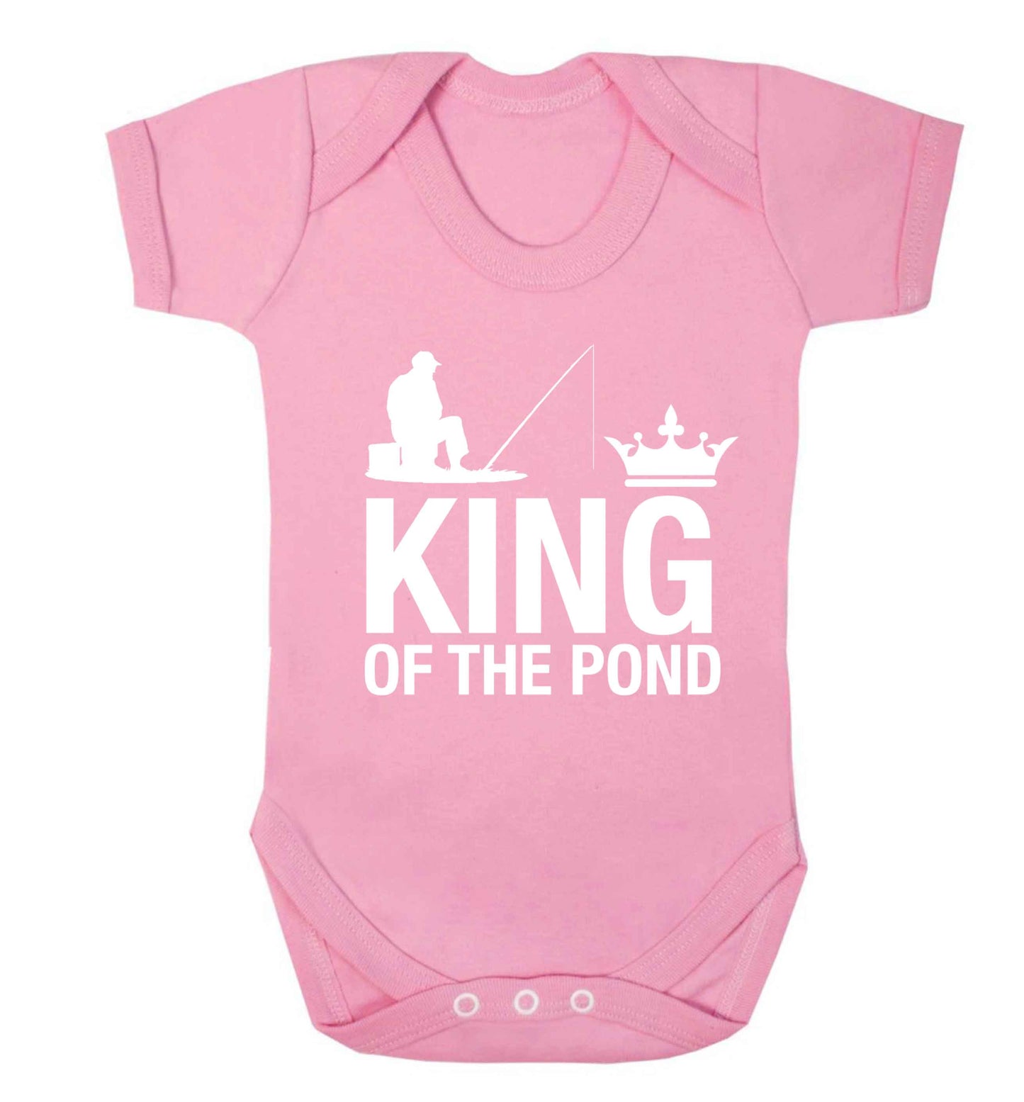 King of the pond Baby Vest pale pink 18-24 months