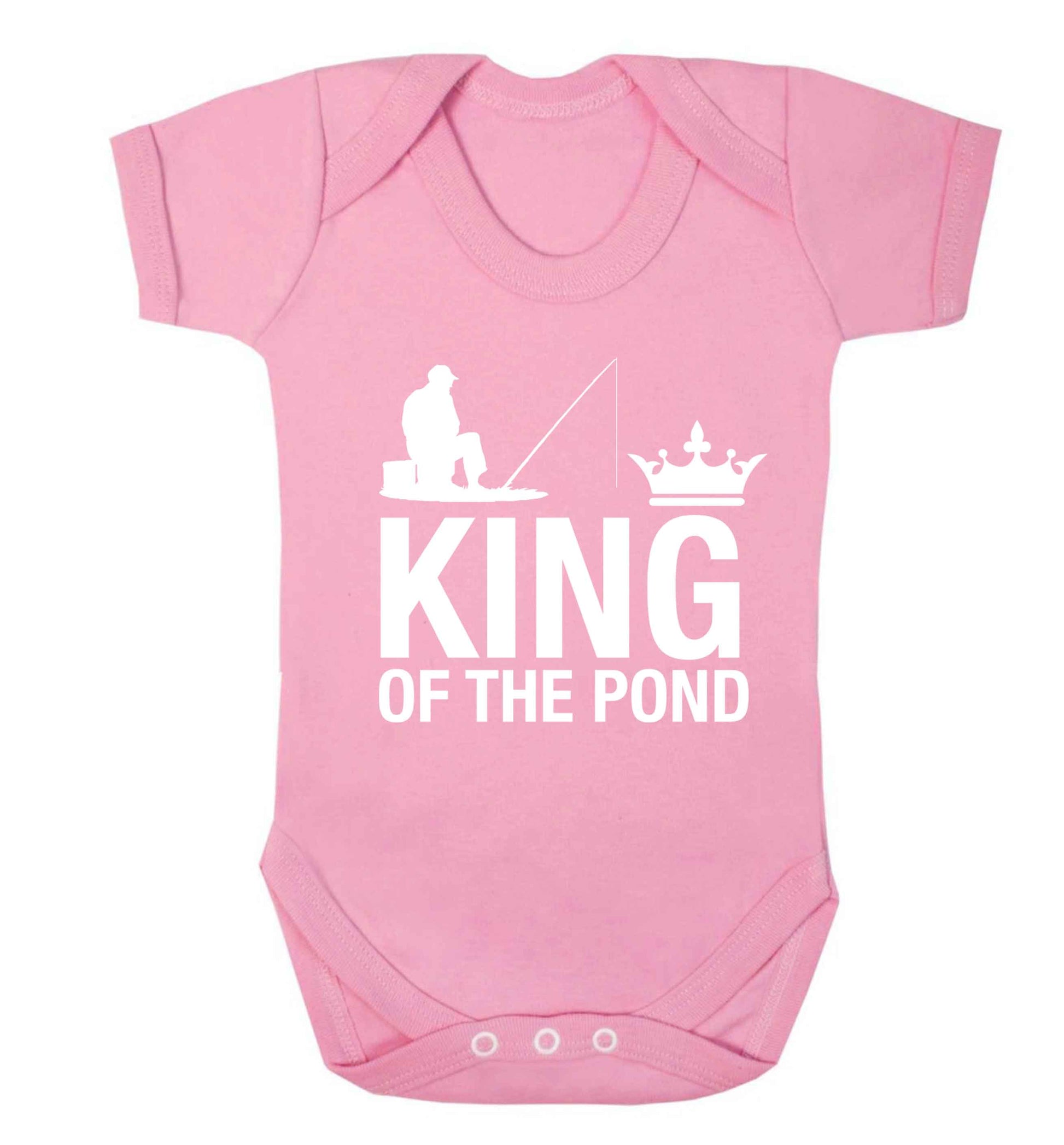 King of the pond Baby Vest pale pink 18-24 months