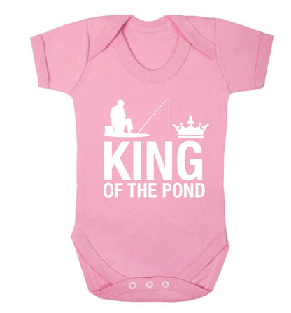 King of the pond Baby Vest pale pink 18-24 months