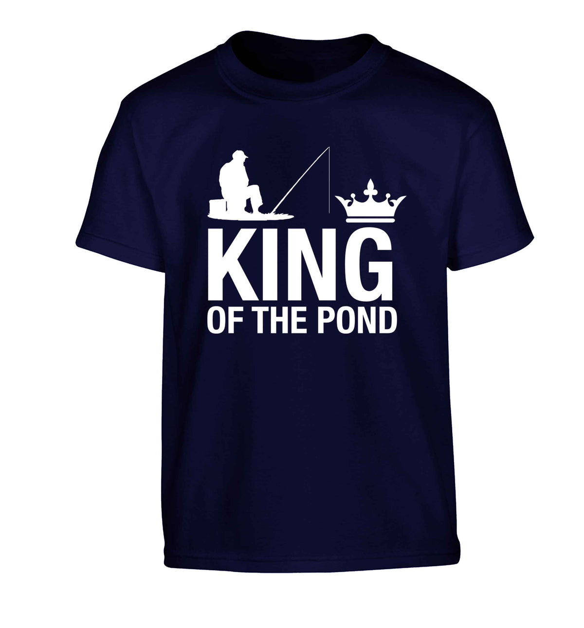 King of the pond Children's navy Tshirt 12-13 Years