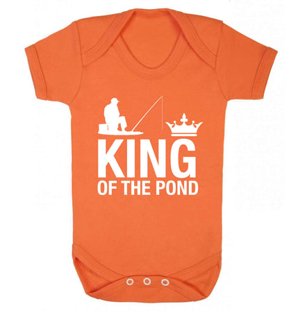 King of the pond Baby Vest orange 18-24 months