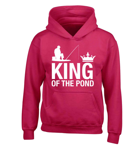 King of the pond children's pink hoodie 12-13 Years
