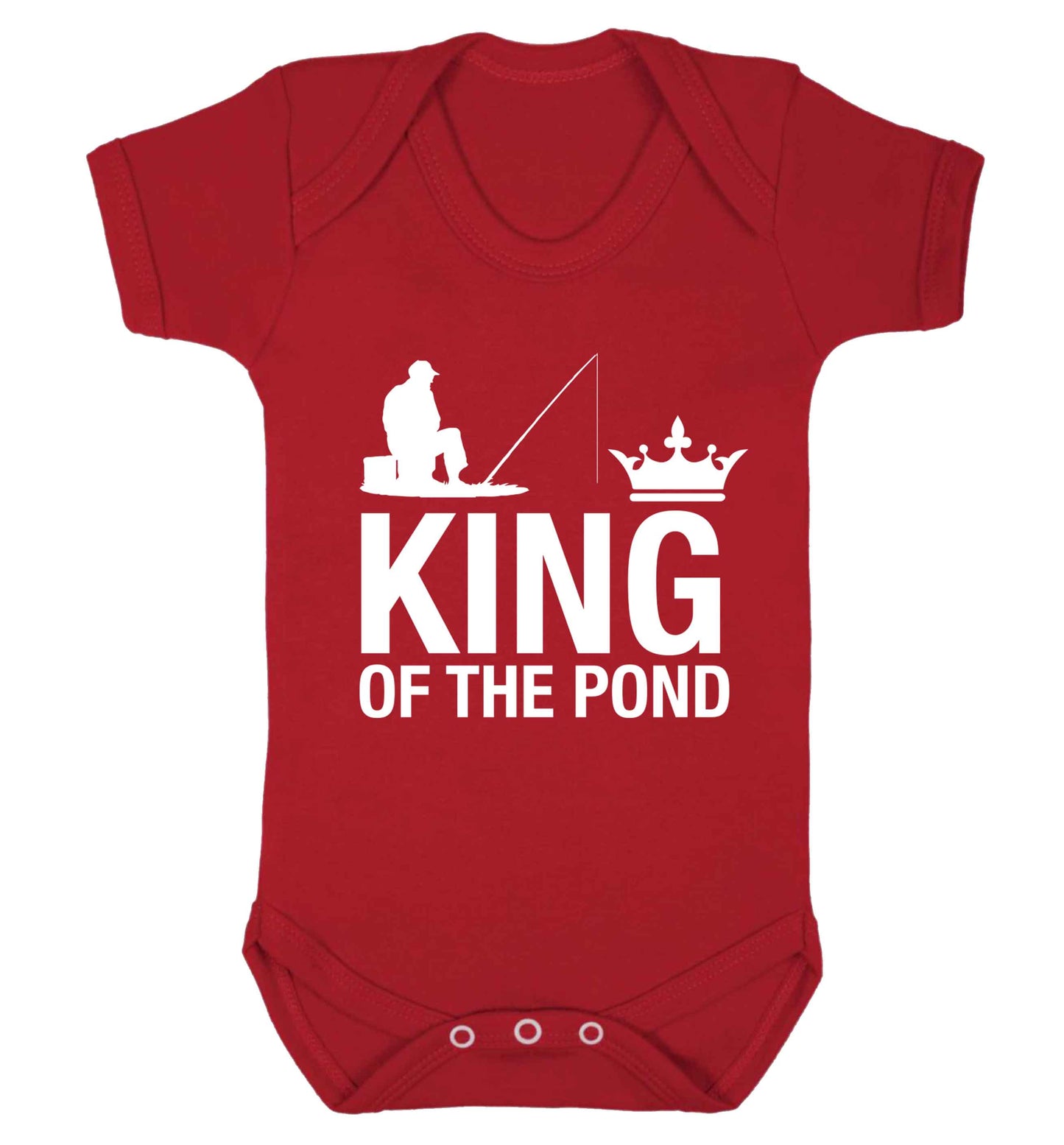 King of the pond Baby Vest red 18-24 months