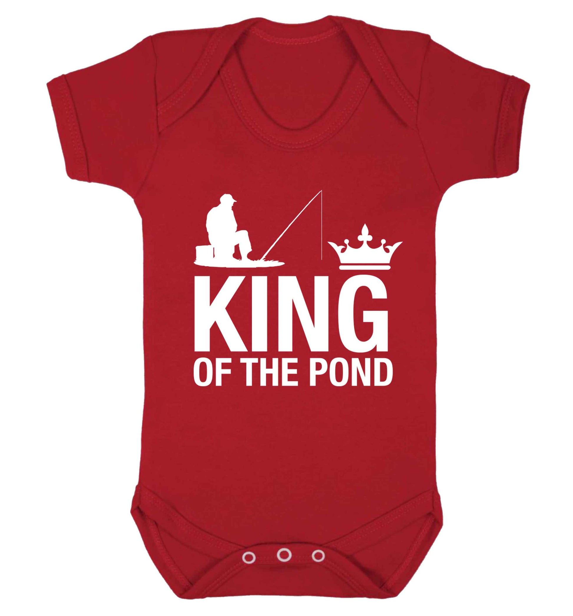 King of the pond Baby Vest red 18-24 months