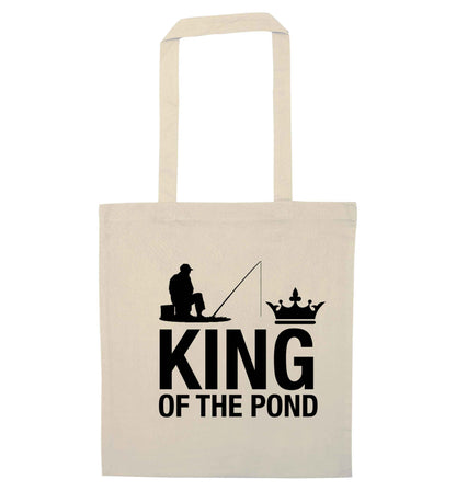 King of the pond natural tote bag