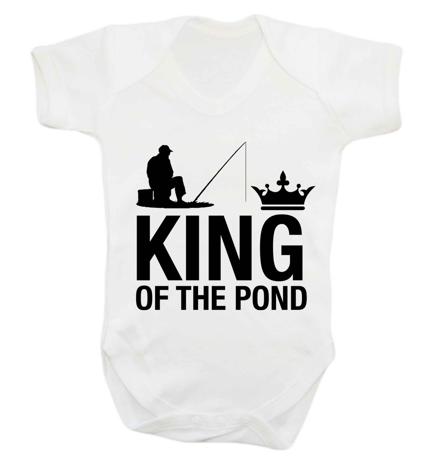 King of the pond Baby Vest white 18-24 months