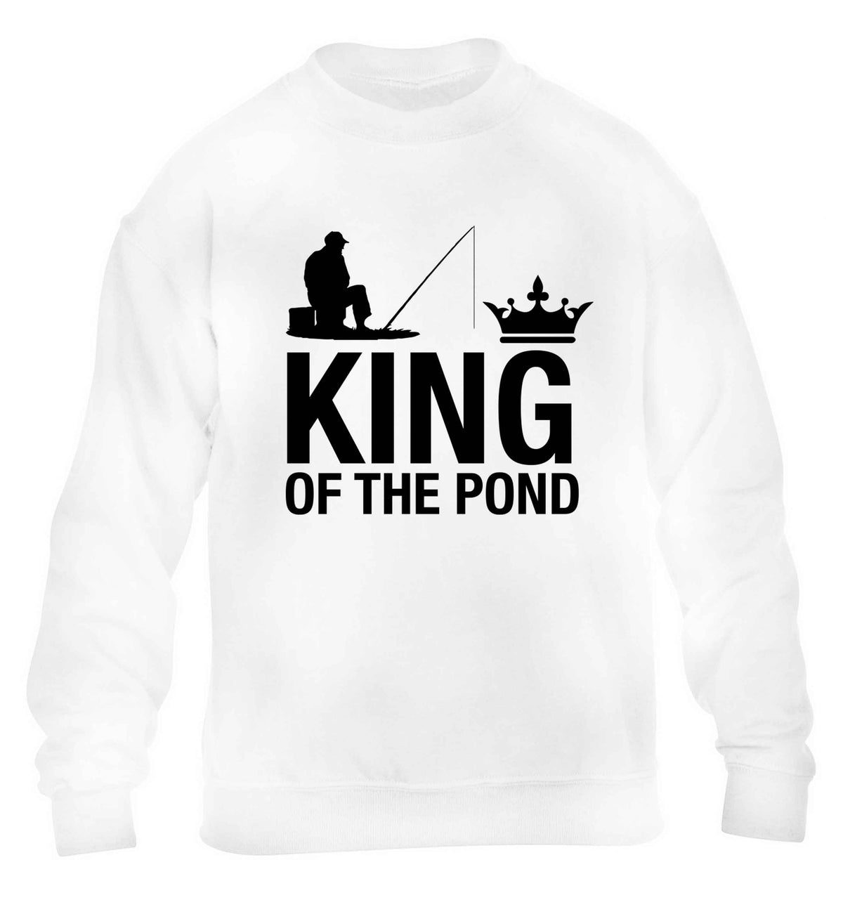 King of the pond children's white sweater 12-13 Years