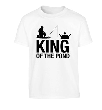 King of the pond Children's white Tshirt 12-13 Years
