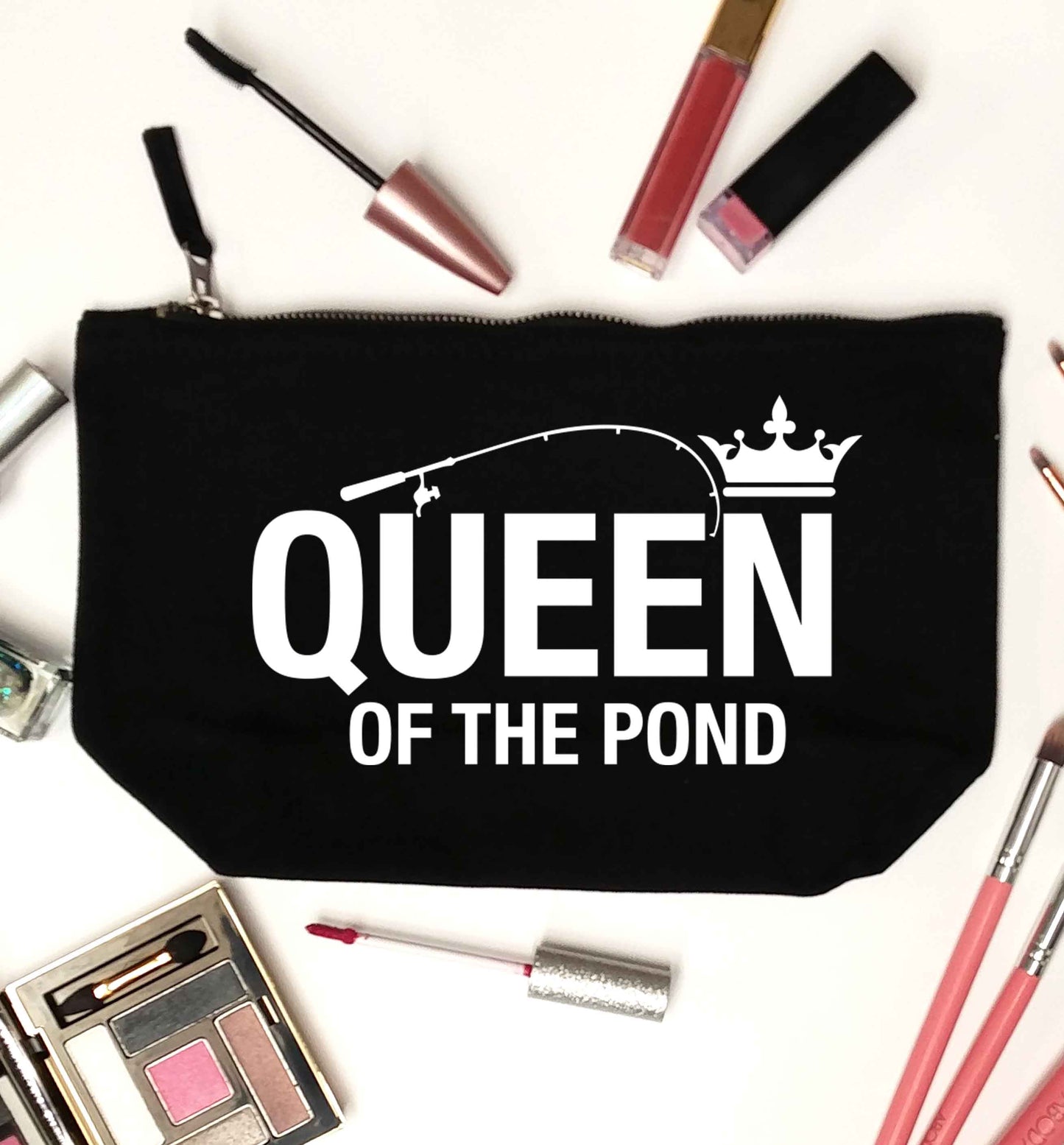 Queen of the pond black makeup bag