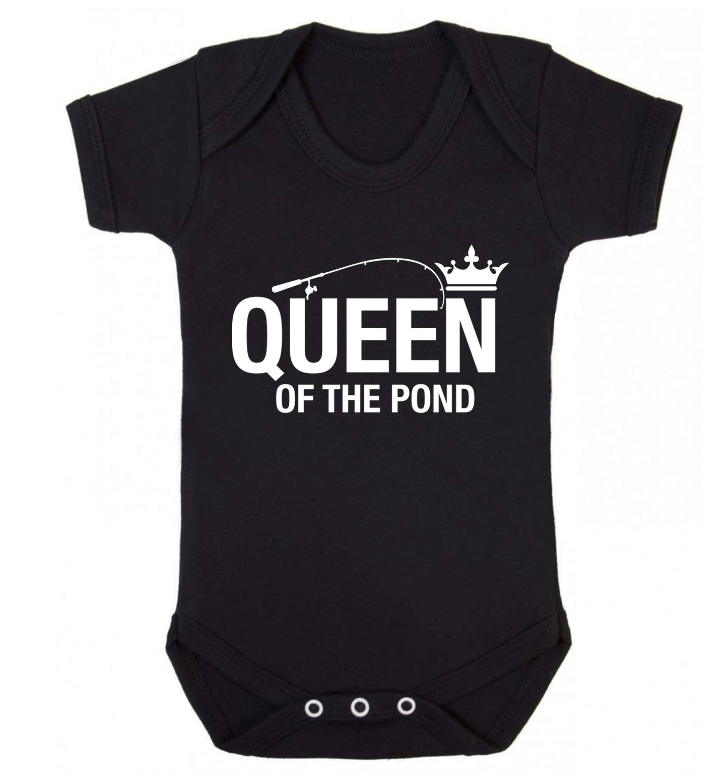 Queen of the pond Baby Vest black 18-24 months