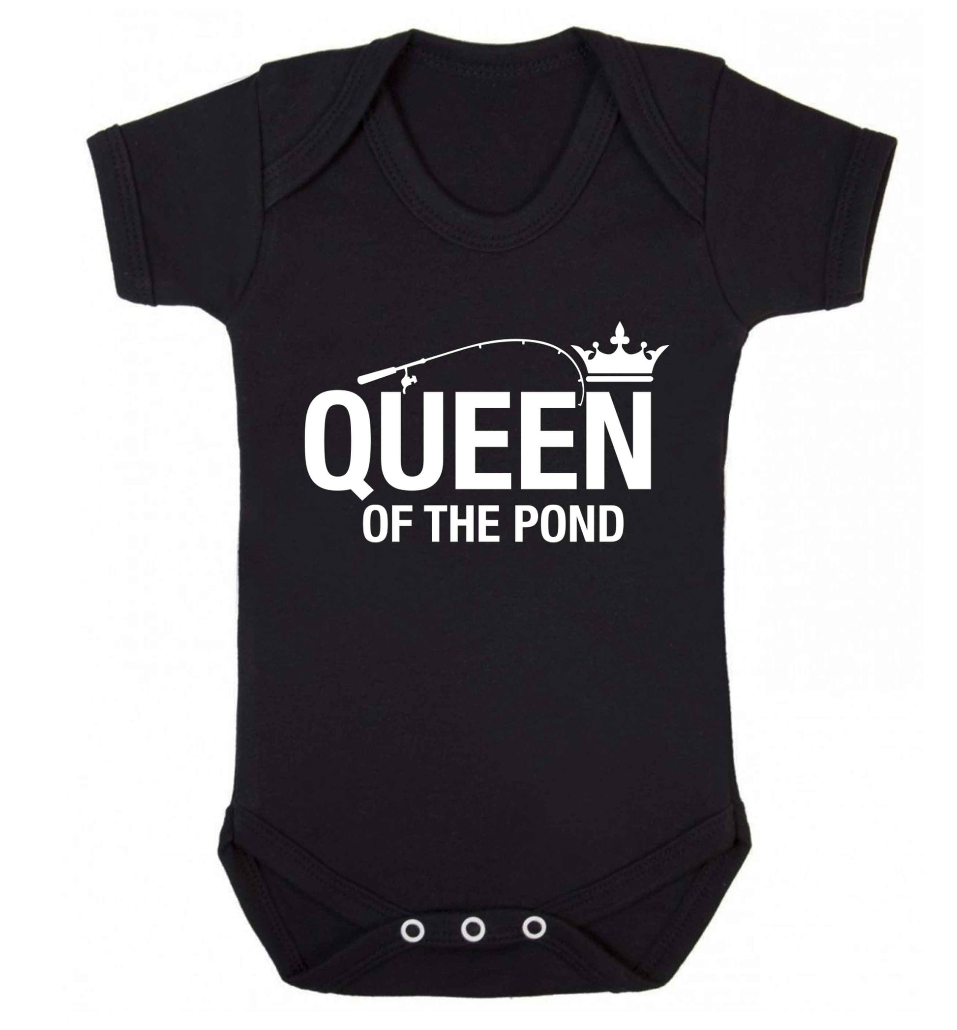Queen of the pond Baby Vest black 18-24 months