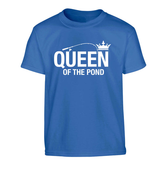 Queen of the pond Children's blue Tshirt 12-13 Years