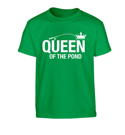 Queen of the pond Children's green Tshirt 12-13 Years