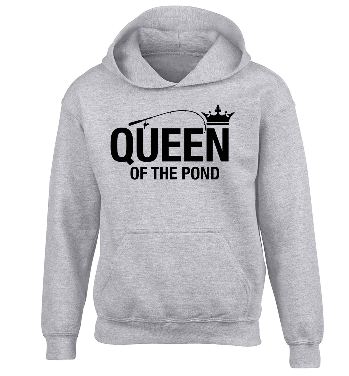 Queen of the pond children's grey hoodie 12-13 Years