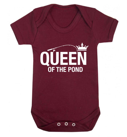 Queen of the pond Baby Vest maroon 18-24 months