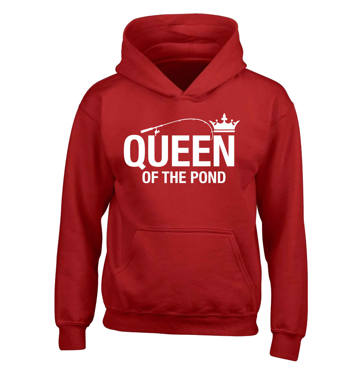 Queen of the pond children's red hoodie 12-13 Years