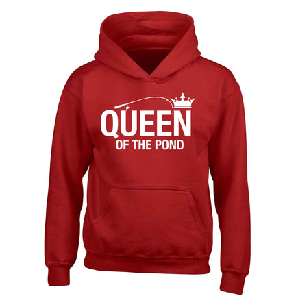 Queen of the pond children's red hoodie 12-13 Years