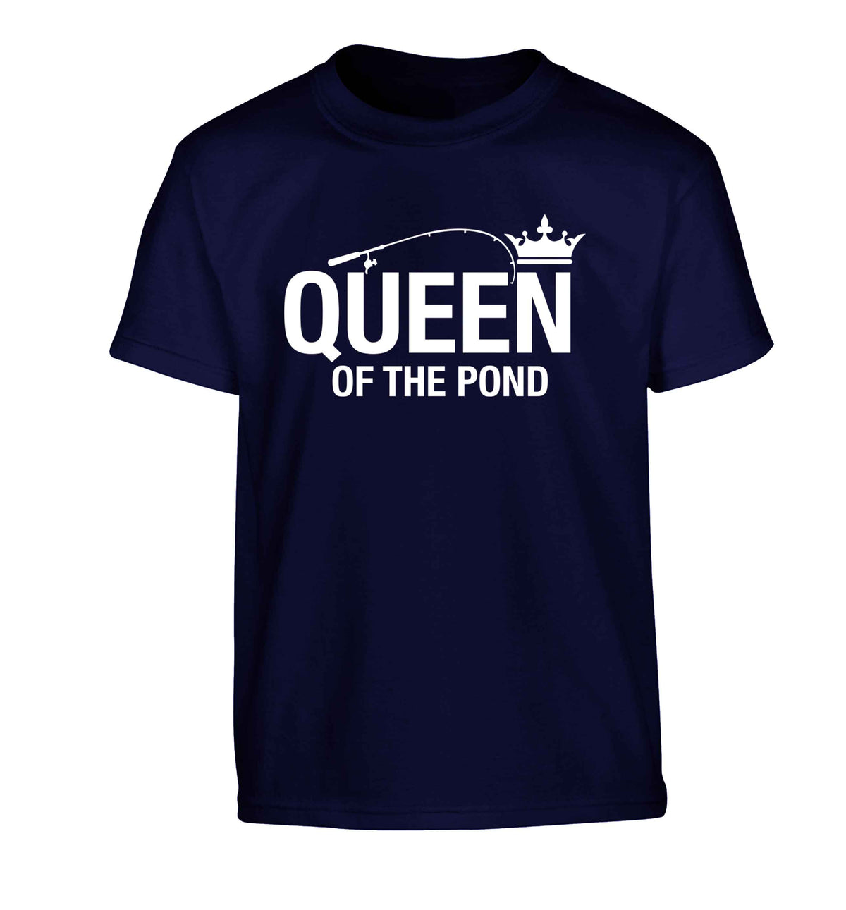 Queen of the pond Children's navy Tshirt 12-13 Years