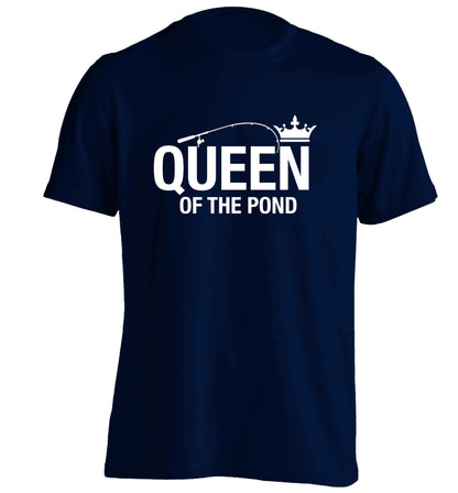 Queen of the pond adults unisex navy Tshirt 2XL