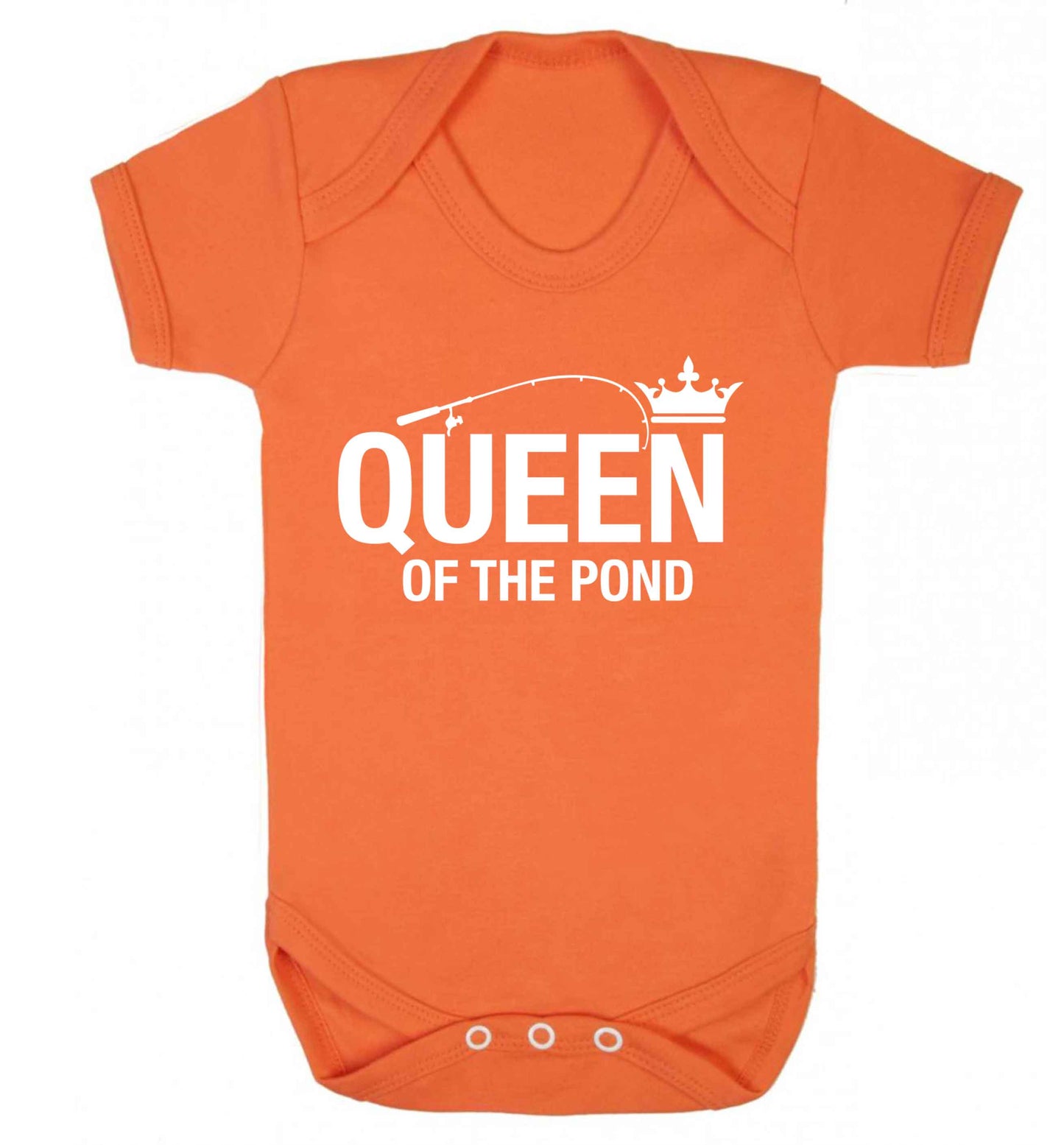 Queen of the pond Baby Vest orange 18-24 months
