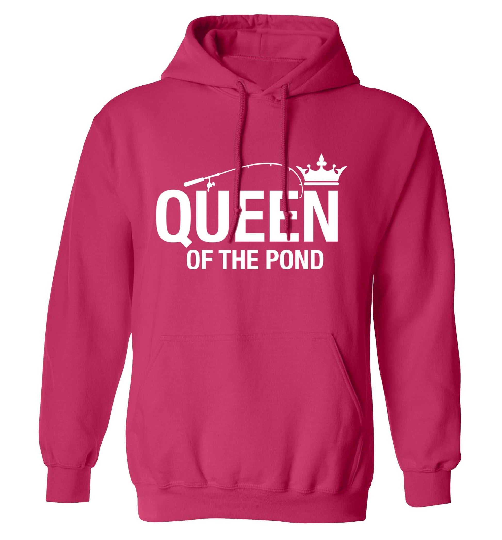 Queen of the pond adults unisex pink hoodie 2XL