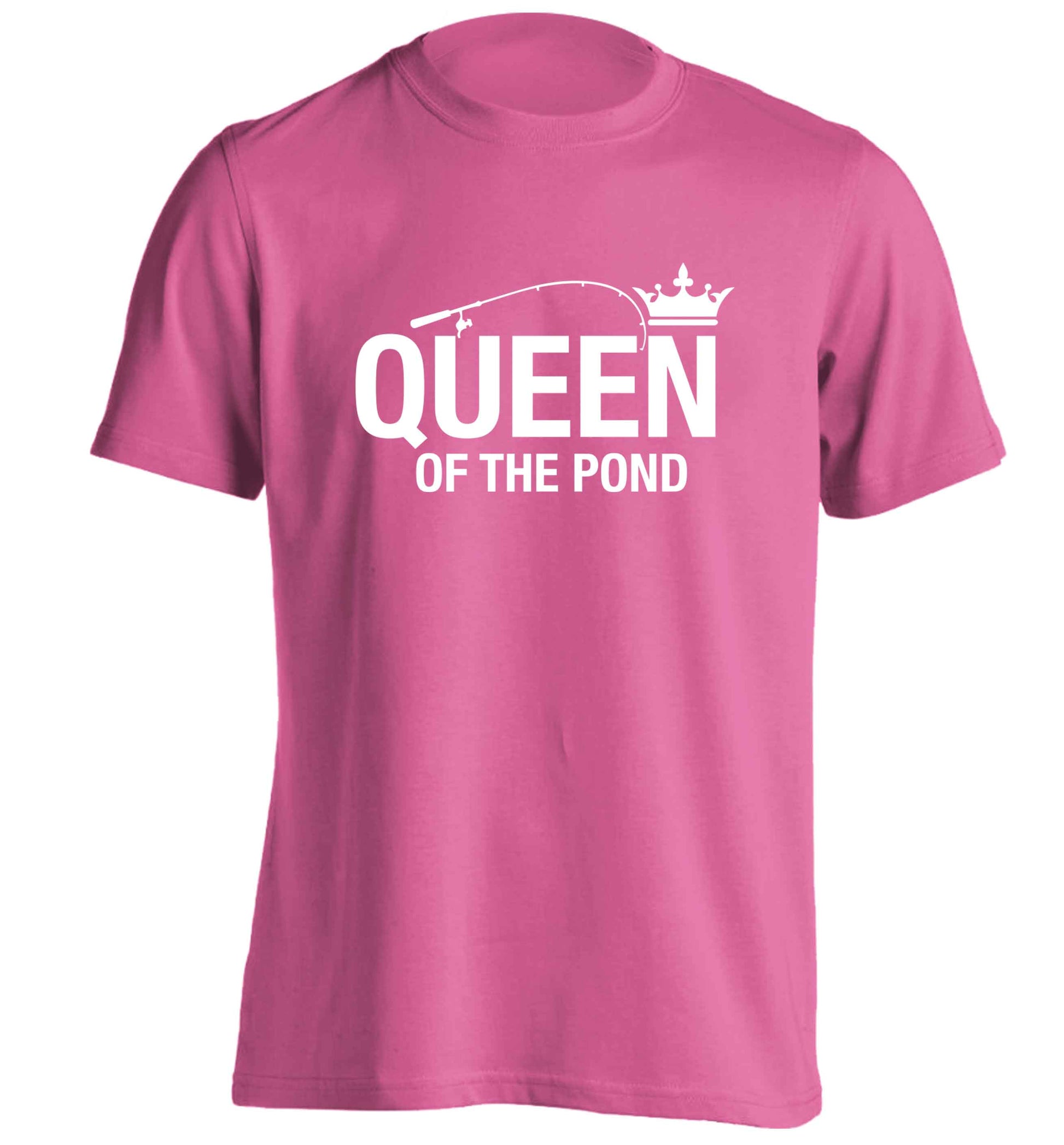 Queen of the pond adults unisex pink Tshirt 2XL