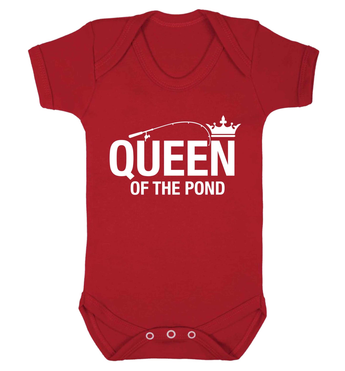 Queen of the pond Baby Vest red 18-24 months