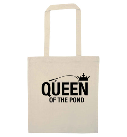 Queen of the pond natural tote bag