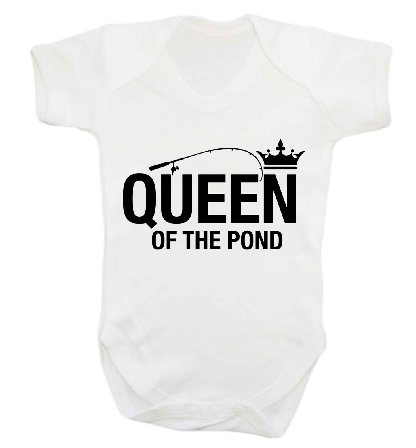 Queen of the pond Baby Vest white 18-24 months
