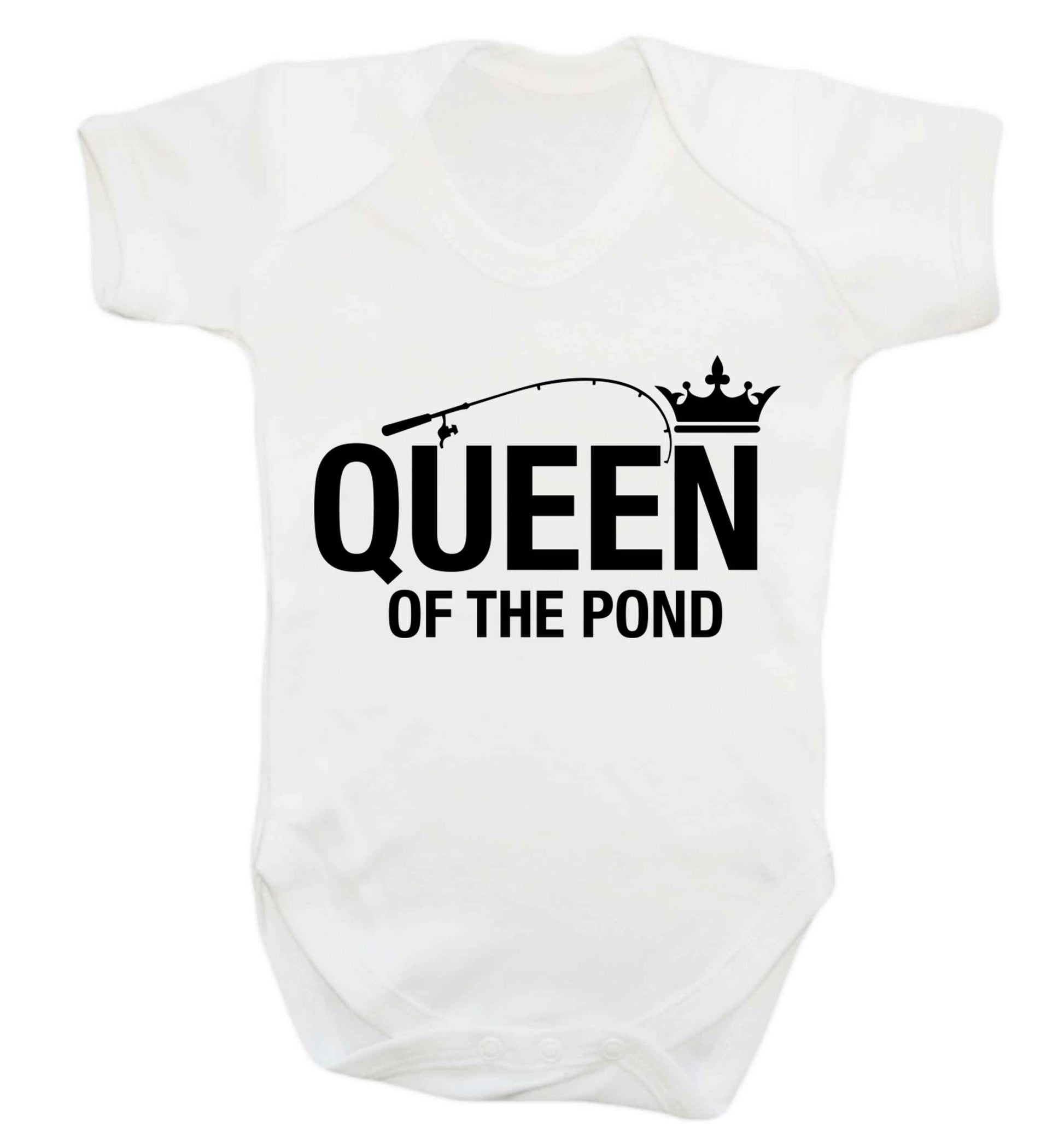 Queen of the pond Baby Vest white 18-24 months