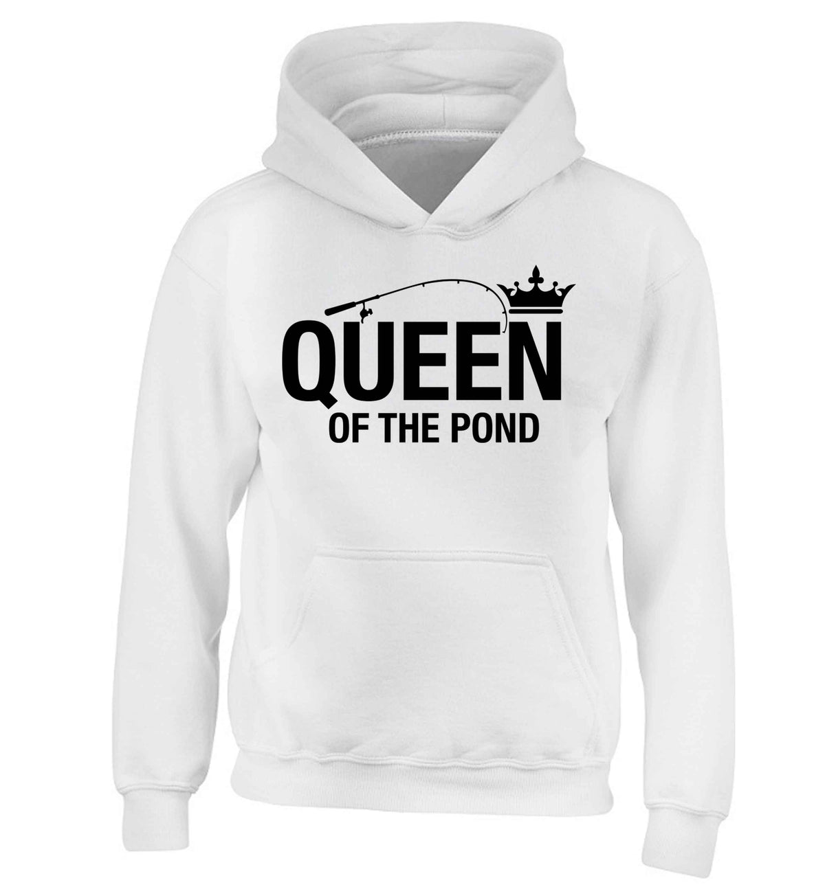 Queen of the pond children's white hoodie 12-13 Years
