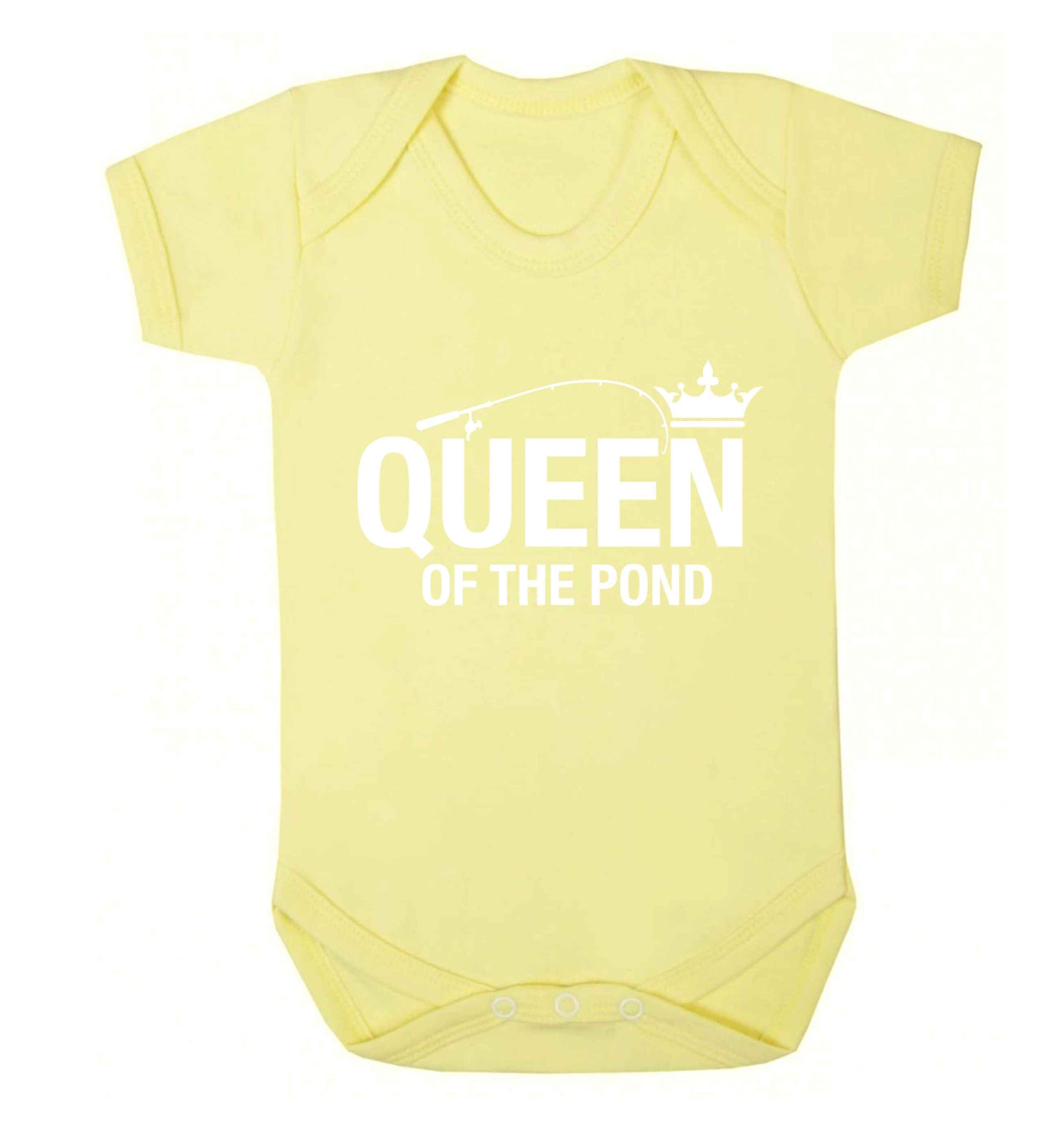 Queen of the pond Baby Vest pale yellow 18-24 months