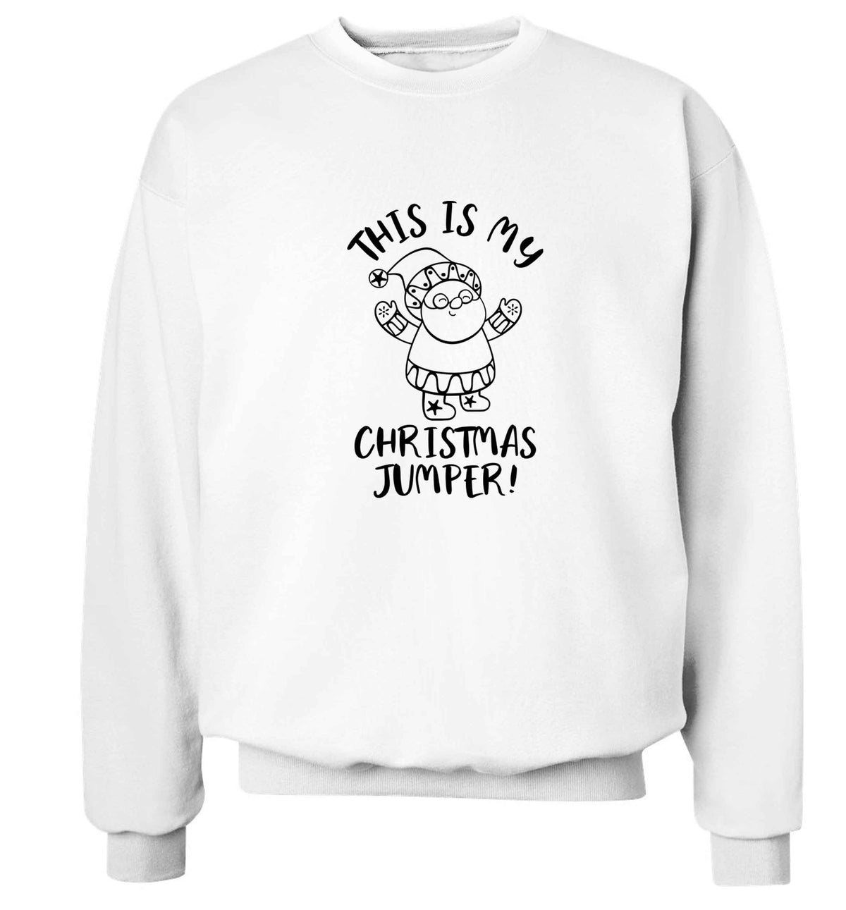 This is my Christmas jumper Adult's unisex white Sweater 2XL