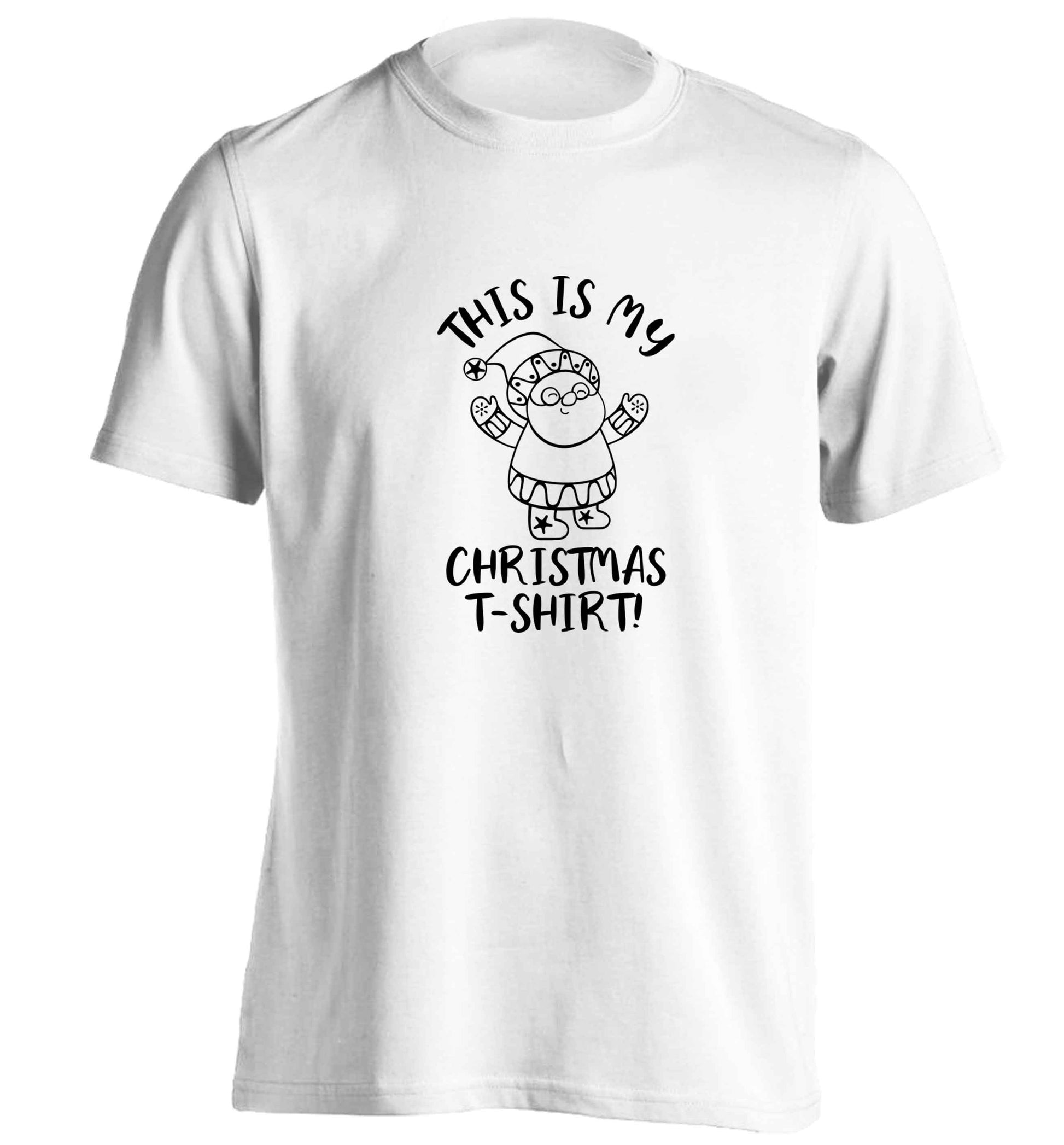 This is my Christmas T-Shirt adults unisex white Tshirt 2XL