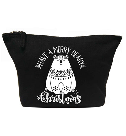 Have a merry beary Christmas | makeup / wash bag