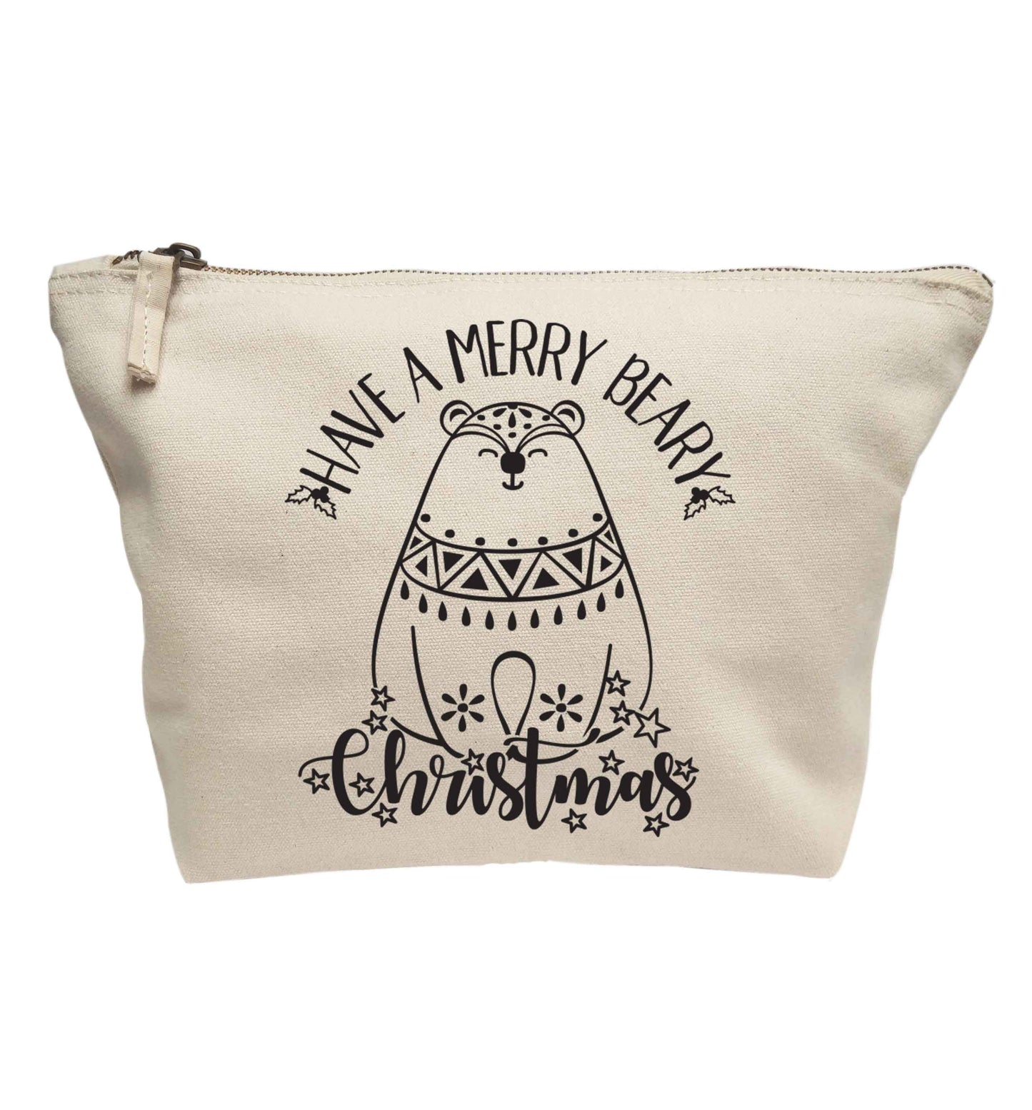 Have a merry beary Christmas | makeup / wash bag