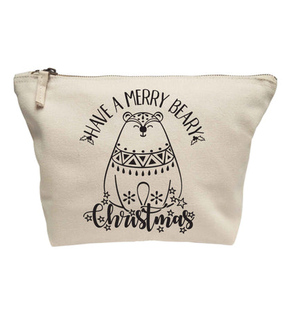 Have a merry beary Christmas | makeup / wash bag