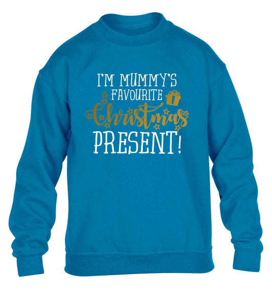 I'm Mummy's favourite Christmas present children's blue sweater 12-13 Years