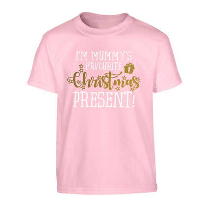 I'm Mummy's favourite Christmas present Children's light pink Tshirt 12-13 Years